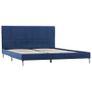 Bed Frame Blue Fabric 150x200 cm Image 2