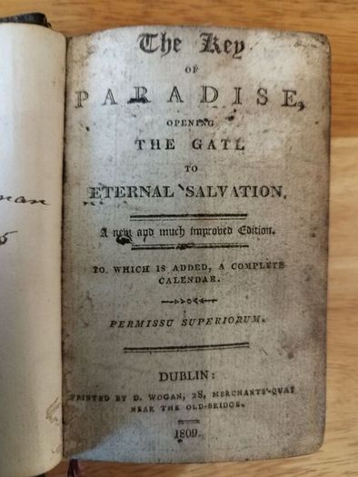 Key of paradise opening the gate to eternal salvation 1809