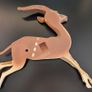 Rare Bossons Fraser Art Leaping Gazelle Wall Plaque 1970s Vintage Image 4