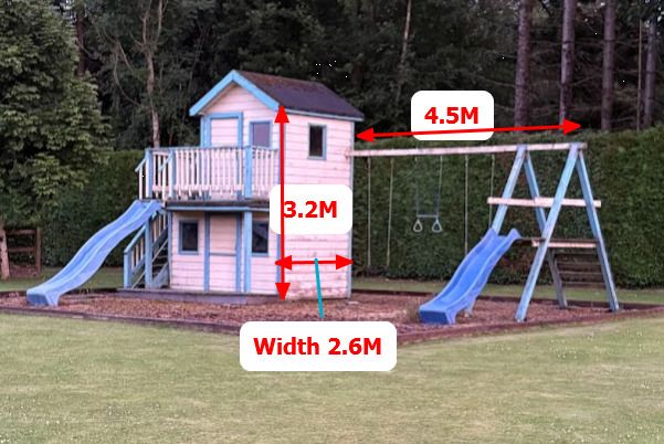 Playhouse, Swing Set.