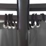 Gazebo with Curtains Round 3.5x2.7 m Anthracite Image 4