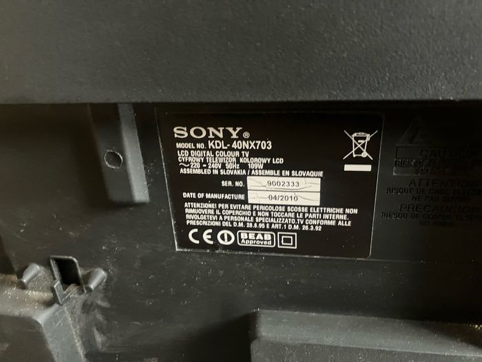 Sony Tv - 40 Inch Large Screen Not Smart
