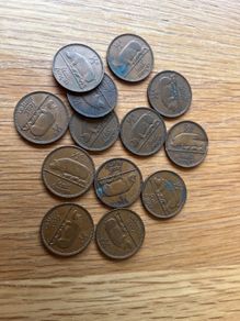 Half Penny Coin x13