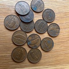 Half Penny Coin x13