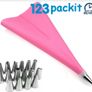Silicone Reusable piping bag set with16 replacble nozzles Sustainable washable icing set excellent cake decoration 16 nozzles with adapter Image 2