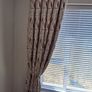 Nicole Day heavy lined curtains 90x90" (229X 229cms) + gold rope tassel tieback Image 3