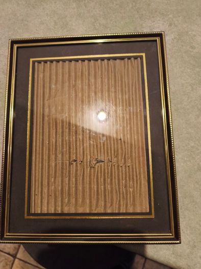 Vintage Metal Gold Tone Picture Frame 8 X 6 inches Holds A 4x6 inches Photo