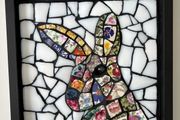 Handmade Framed Mosaic Rabbit/Hare