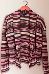 Size 8-10 Linen Striped Cardigan by Ralph Lauren