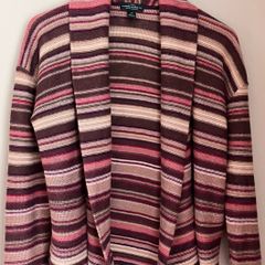Ladies Linen Striped Cardigan by Ralph Lauren