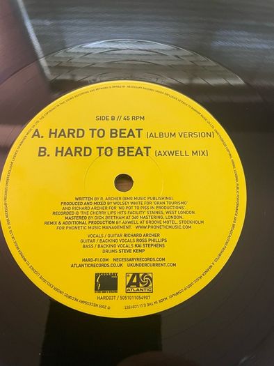 Hard-Fi X Axwell - Hard To Beat - 12" Vinyl Single - 2005 Necessary Records