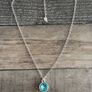Silver Plated Crystal Necklace Image 5