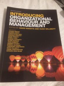 Introducing organisational behaviour and management