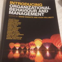 Introducing organisational behaviour and management