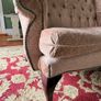 Vintage Style High Back Buttoned 2 Seater Sofa Image 4