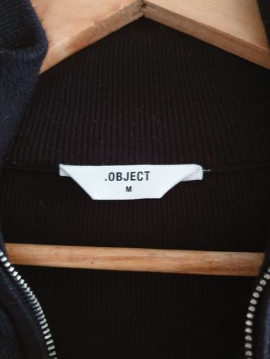 Object.  Zip Striped Knitted Jumper Size Medium