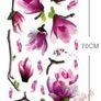 Large Magnolia 3D Flowers Mural Art Decal Stylish Wall Stickers Image 3