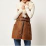 Jacket: River Island Faux Fur/Faux Suede Gilet: Size: 12 UK .. Price Drop Image 8