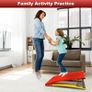 Gymnastics Springboard for Kids Vaulting Training Fitness Playing, Portable Curved Spring Board, Hard Wood Practice Equipment, Elastic Board for Home Room Athletics Training Image 4
