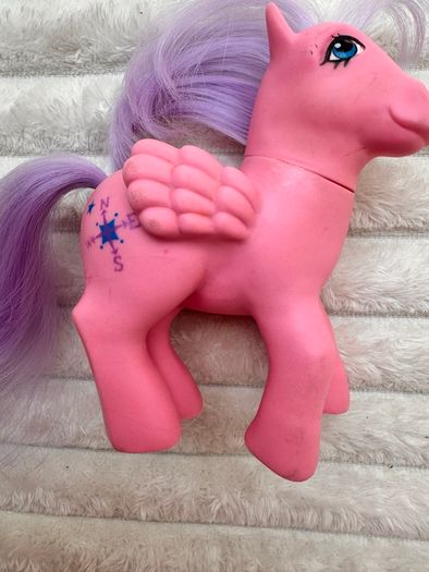 Vintage Hasbro My Little Pony G1 1985 Northstar North Star Pegasus Dirty Used Please see photos