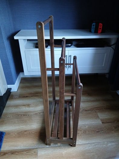 Dark Wooden towel rack bought off amazon