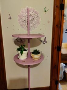 Multi Purpose Stand Plant Stand  Pink