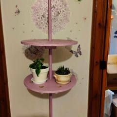 Multi Purpose Stand Plant Stand  Pink