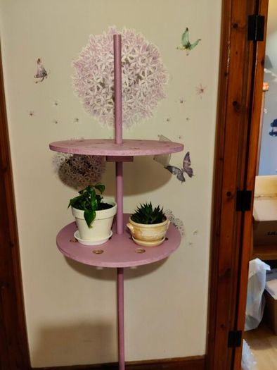 Multi Purpose Stand Plant Stand  Pink