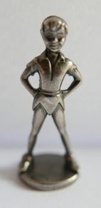 Peter Pan Monopoly 2001 Pewter Game Figure Replacement Piece Part Disney Edition