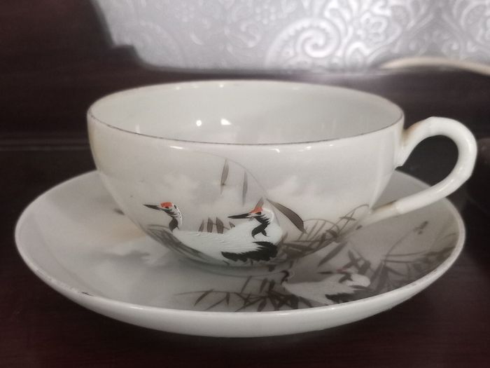 Japanese teacup and saucer.