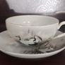 Japanese teacup and saucer. Image 2