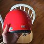 Vintage and quirky Suzuki safety helmet with visor. Image 5