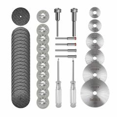 Diamond Cutting Discs for Dremel Rotary Tool 36pcs, HSS Circular Saw Blades 6pcs,Resin Cutting Discs 20pcs,545 Diamond Cutting Wheel 10pcs with 2 Screwdrivers