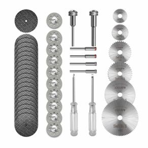 Diamond Cutting Discs for Dremel Rotary Tool 36pcs, HSS Circular Saw Blades 6pcs,Resin Cutting Discs 20pcs,545 Diamond Cutting Wheel 10pcs with 2 Screwdrivers