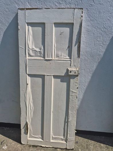 Original 1920s Four-Panel Timber Door