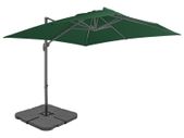 Outdoor Umbrella with Portable Base Green