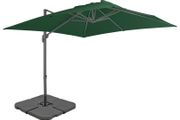 Outdoor Umbrella with Portable Base Green