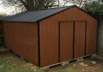 Garden Sheds Woodgrain Steel Cladding