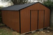 Garden Sheds Woodgrain Steel Cladding