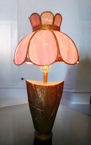 Stunning massive bronze lamp
