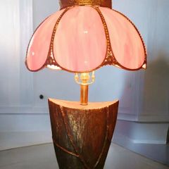 Stunning massive bronze lamp