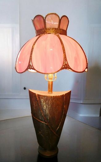 Stunning massive bronze lamp
