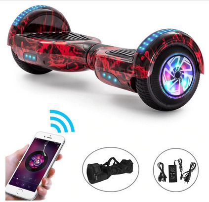 Self-Balancing Electric Scooter Hoverboard 6.5 Inch Bluetooth Speaker With Two Wheels Skateboard