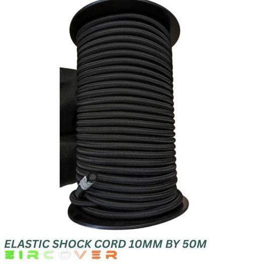 Elastic bungee shock cord 8mm / 20m - Black