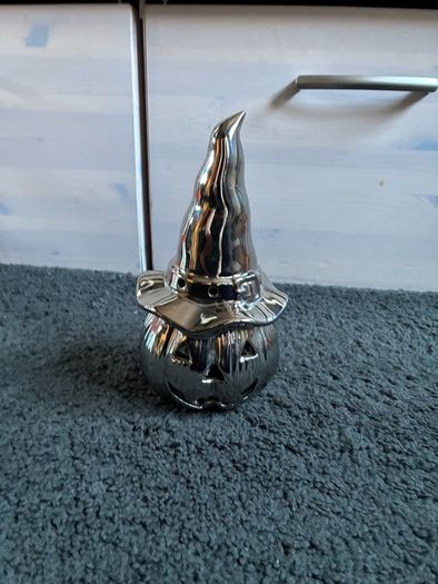 Pumpkin silver ornament
