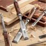 Wood Chisel Tool kits 6pcs DIY Woodworking Hand Cutters for Wood Carving Woodworking Tools with Premium Wooden Case Image 5