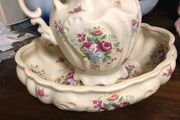 wash jug &amp; basin   Ironstone Staffordshire