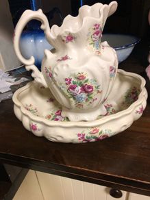 wash jug & basin   Ironstone Staffordshire
