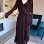Ladies Black & Red Wrap Dress from Michael Kors. Size Xs UK 6 / EU 34 Image 6