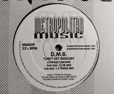 D.M.B.  - Can't Get Enough - Metropolitan Music - Oldschool Hard House 12" Vinyl Record